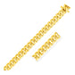 10.0Mm 14K Yellow Gold Classic Miami Cuban Solid Chain