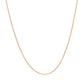 14K Pink Gold Oval Cable Link Chain 0.6Mm