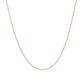 14K Pink Gold Oval Cable Link Chain 0.7Mm