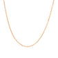 14K Rose Gold Adjustable Cable Chain 0.9Mm