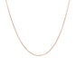 14K Rose Gold Cable Link Chain 0.5Mm