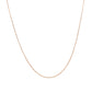 14K Rose Gold Diamond Cut Cable Link Chain 0.7Mm