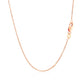 14K Rose Gold Diamond Cut Cable Link Chain 1.1Mm