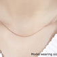 14K Rose Gold Diamond Cut Cable Link Chain 1.1Mm