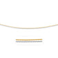 14K Two-Tone Double Strand Cable Pendant Chain 1.1Mm