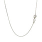 14K White Diamond Cut Cable Link Chain 0.8Mm