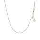 14K White Gold Adjustable Box Chain 0.7Mm