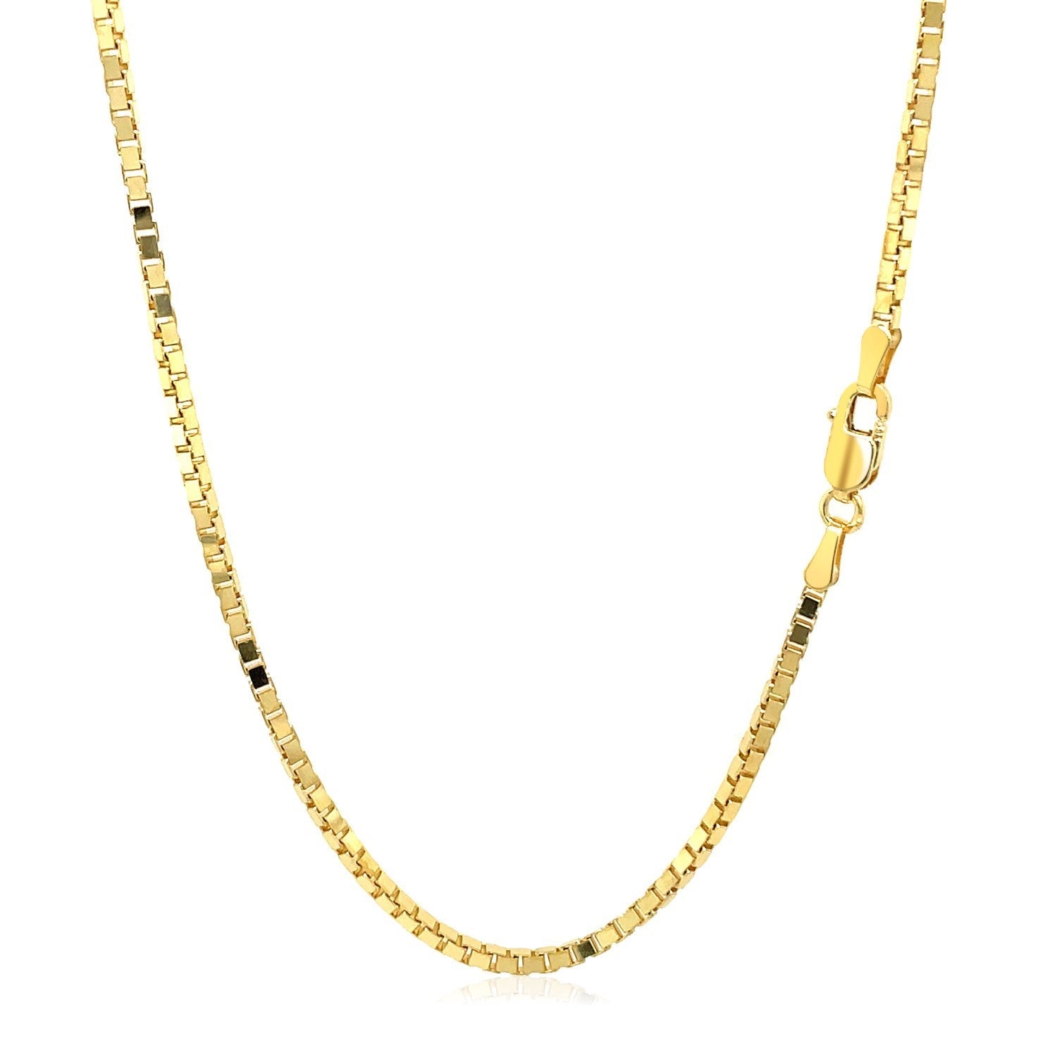 1.6Mm 14K Yellow Gold Classic Box Chain