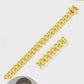 10.0Mm 14K Yellow Gold Classic Miami Cuban Solid Chain